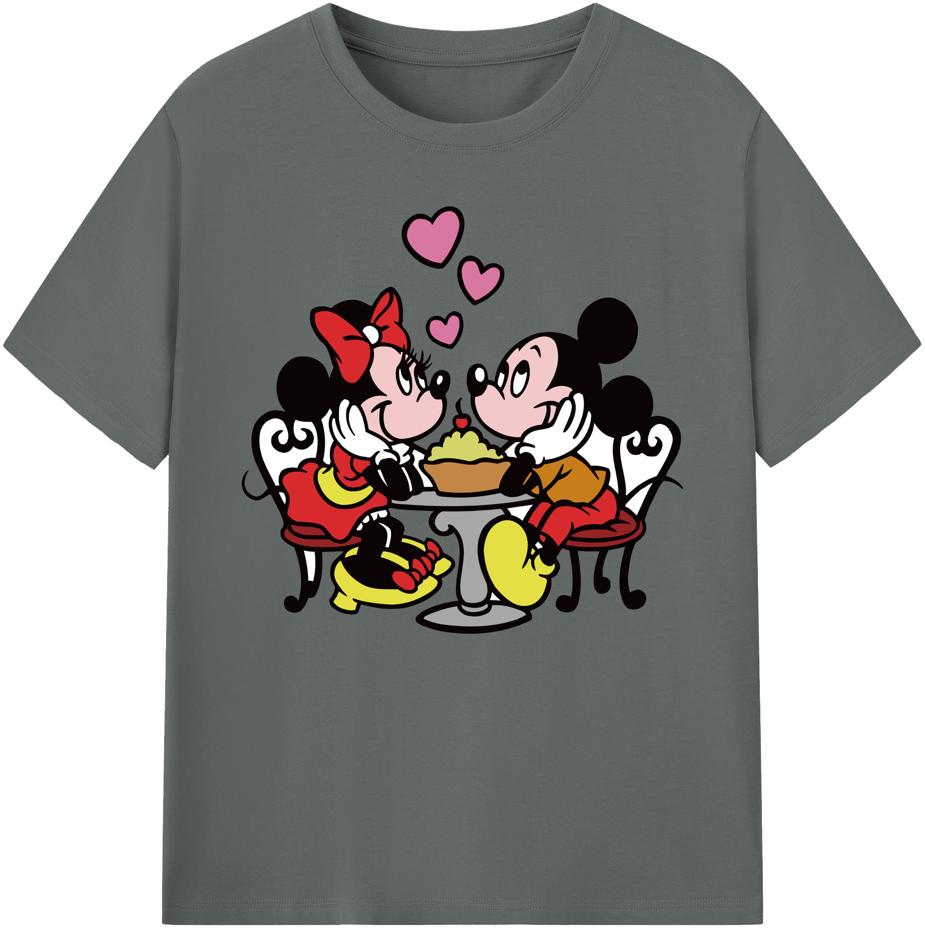 ミッキーマウス Mickey Mouse 綿100％ メンズ半袖Tシャツ｜肌触りやわらか＆通気性